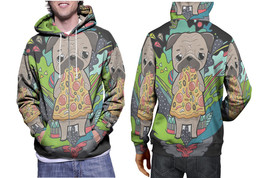 Cute Pizza Dog Hoodie Sporty Casual Graphic Zip up Hoodie - £27.07 GBP+