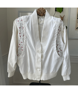 Vintage 80s Inner View Vneck Cardigan Geometric Dolman Cut M - €30,89 EUR