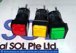 Idec AL6-M 16mm Illuminated Push Button Switch A6 Series Pilot Light Lot of 3 - £30.59 GBP