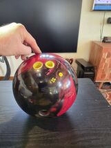 Tropical Storm Bowling Ball 12lbs Red Black Pink Swirl - $29.95