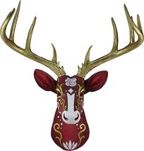 Ebros Deer Head Faux Taxidermy Wall Sculpture Rustic Cabin Wall Home Dec... - €69,15 EUR