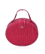 Red Crocodile Skin Embossed Faux Leather w/Scratch Protection Int. Jewel... - $11.25