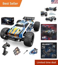 4WD Off-Road RC Truck with LED Lights - 1:10 Scale, Dual Rechargeable Ba... - $121.49