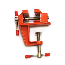 Hobby Clamp Vise Table Multi-Functional Tool Aluminum Mini Small Orange Color - $14.85