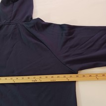 Reebok Hoodie Men's Large Blue Pullover Sweatshirt Spellout Long Sleeve Chest 48 image 13