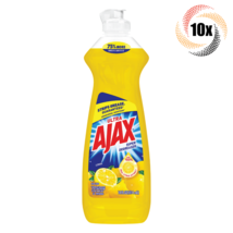 10x Bottles Ajax Ultra Lemon Scent Liquid Dish Soap | 14 fl oz | Fast Sh... - £27.86 GBP