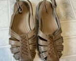 Bare Traps Ready Leather Upper Size 10 M Natural Light Brown Ankle Strap... - $26.75