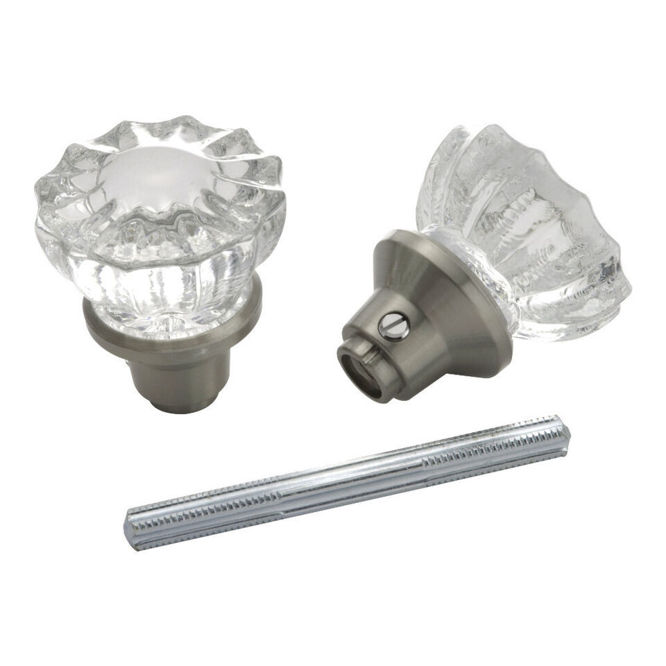 Belwith Products 1140-SN 2 Pack Door Knob Glasswith Spindle, Polished Brass - $27.33
