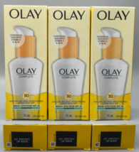 Olay Complete Daily Moisturizing Lotion Sensitive SPF 30 2.5 Oz 3 Pack EX 1/2026 - £16.89 GBP