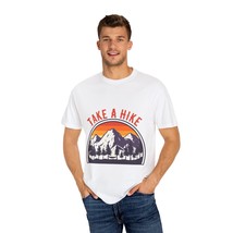 Comfort Colors Unisex Garment-Dyed T-Shirt: &#39;Take a Hike&#39; Retro Design, 100% Rin - £30.37 GBP+
