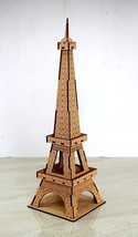 Wooden 3D Puzzle Eiffel Tower Construction Toy, Modeling Kit, and School Project - £23.80 GBP