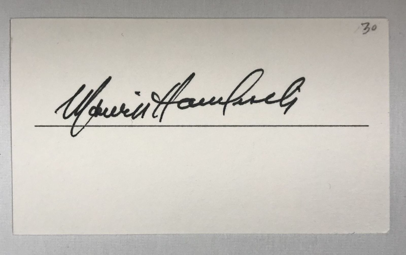 Marvin Hamlisch (d. 2012) Signed Autographed 2x3.5 Signature Card - $15.00