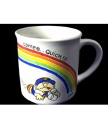 Vintage 80s Rainbow Coffee Mug Funny Ozzie W Berrie 8 Oz Cup 1981 - $36.86