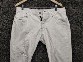Polo by Ralph Lauren Jeans Men 34x30 White Button Fly Bootcut 750 100% C... - $37.02