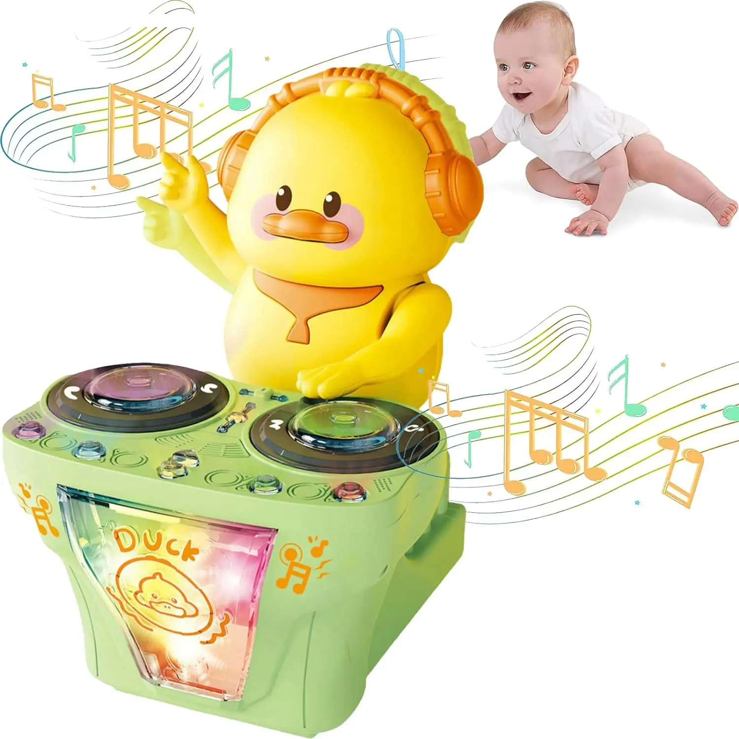 Electronic DJ Light Music Dancing Pig Toy Musical Toys DJ Duck Swing Dancing - £13.63 GBP+
