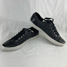 MICHAEL KORS MK City Sneakers Black Womens Size 9.5 M - $42.74