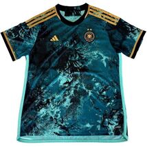 Adidas Germany DFB Away Jersey 2022 World Cup Teal Black Gold Men&#39;s XL NWT - $66.99