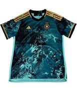 Adidas Germany DFB Away Jersey 2022 World Cup Teal Black Gold Men&#39;s XL NWT - $66.99