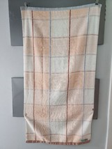 Vtg 80s Fieldcrest Mills 2 Bath Towels 90% Cotton Pink Mauve Pastels bro... - £19.45 GBP