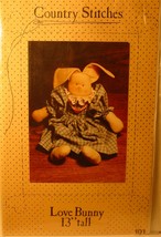 Pattern 101 Love Bunny 13" by Country Stitches - $1.99