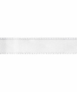 Offray Single Face Satin Ribbon 5/8&quot;X18&#39;-White - $210.76 MXN