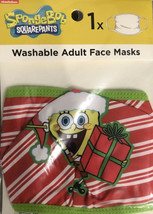 Spongebob Squarepants Christmas/Holiday Washable Adult Facemask-BRAND NEW - £3.13 GBP