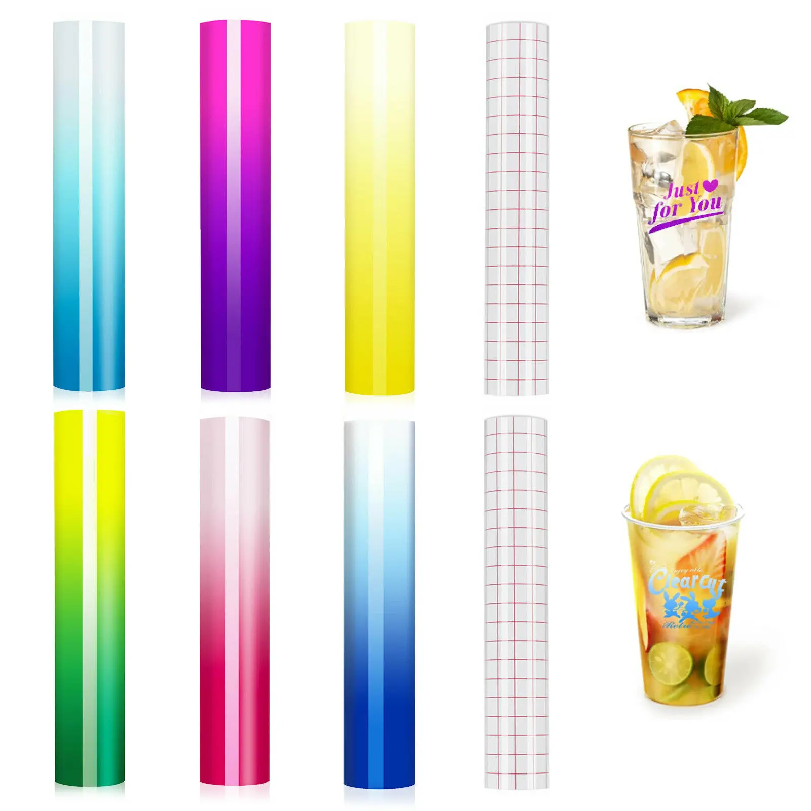 HTVRONT color changing adhesive vinyl 8 pack 12x10 - $24.74