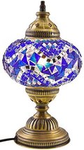 Table Lamp, Mosaic Lamps, Orange Glass, Moroccan Lanterns, Turkish Lamp,... - $65.29