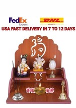 home mandir pooja temple puja hindu wooden small - £19.34 GBP