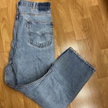 Levis 550 Mens 38x32 Relaxed Fit Distressed Straight Leg Jeans - $14.85