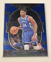 2022-23 Panini Select Giannis Antetokounmpo* Concourse Blue Prizm NBA Bu... - $1.70