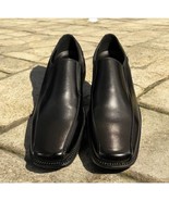 New Bruno Marc Black Men&#39;s Square Shoes Leather Formal Dress Loafers Sz 7.5 - $28.04