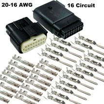 Molex 16 Pin Set MX-150 Wire Plug Connector Waterproof Ford Harley 20-16... - €17,11 EUR