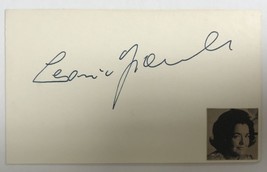 Leonie Rysanek (d. 1998) Signed Autographed Vintage 3x5 Index Card - Ope... - $29.99