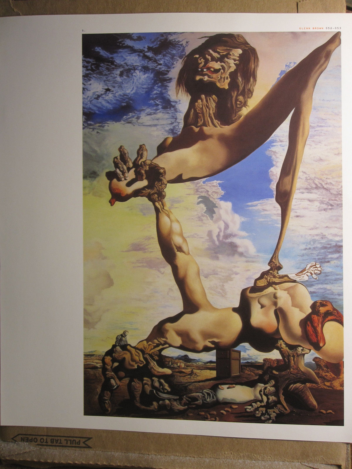 Primary image for Modern Artist 11.5" x 9.75" Bookplate Print: Glenn Brown - Dali-Christ