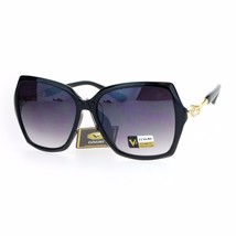 Womens Designer Fashion Sunglasses Square Frame Rhinestone Decor UV 400 - £10.54 GBP