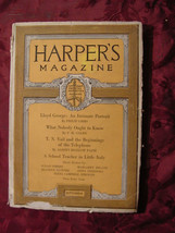 HARPER&#39;s September 1921 Lloyd George Philip Gibbs Grace Irwin Margaret Deland - £10.13 GBP