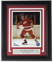 Alex Delvecchio Firmado Enmarcado 8x10 Detroit Red Wings Foto Bas - £99.91 GBP