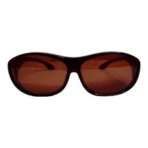 Foster Grant Solar Shield Polarized Fit Over Sunglasses Polarized Brown Tortoise - £5.53 GBP