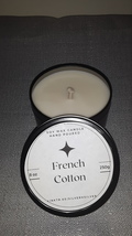 French Cotton *handcrafted aromatherapy scented soy candle - £11.99 GBP