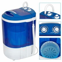 Portable Compact Mini laundry Washing Machine Washer &amp; Spinner Drain Pump Hose - £78.62 GBP