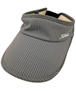 titleist charcoal &amp; white pinstripe stretch golf visor - $15.14 CAD