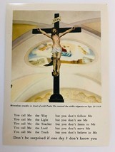 Padre Pio/Our Lady of Grace Crucifix Print, New Italy - £11.83 GBP