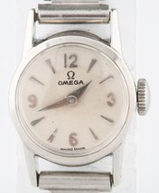 Vintage Women&#39;s Omega Stainless Steel Hand-Winding Watch w/ Bonklip Band - £592.12 GBP