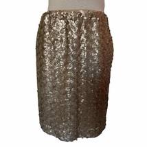 New York &amp; Company Gold Sequin Pencil Skirt Women&#39;s Size S - $24.75