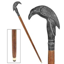 Handle Walking Stick Victorian Brass Cane Wooden Vintage Style Antique Head gift - $39.06