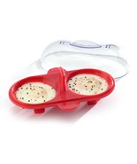 Norpro Silicone Microwave Double Egg Poacher, Red - £19.15 GBP