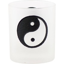 Etched Glass Votive Holder Yin-yang (Each) - $129.19 MXN