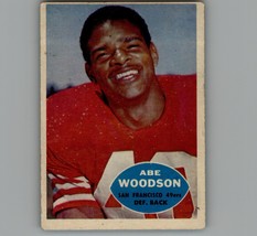 ABE WOODSON 1960 Topps Football card #120 San Francisco 49ers - £2.44 GBP