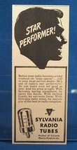 Vintage Rivista Ad Stampa Design Pubblicità Sylvania Radio Tubi - £26.75 GBP
